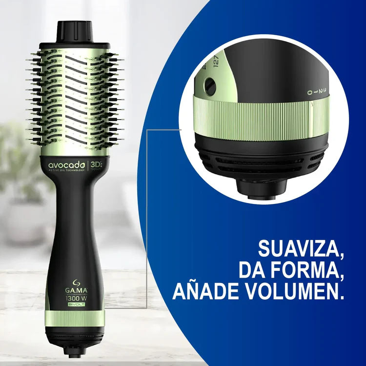 SilkGloss®: Cepillo Secador Aguacate